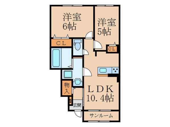 メゾンド悠Ｂの物件間取画像